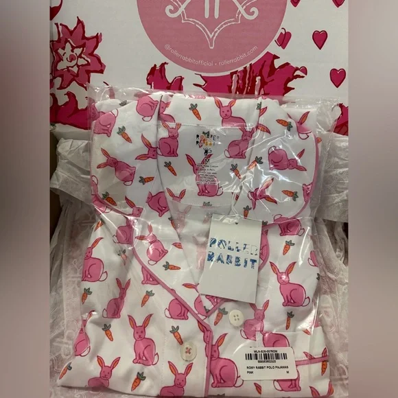Roller Rabbit Romy the Rabbit Polo Pajamas sold out NWT - Picture 3 of 7